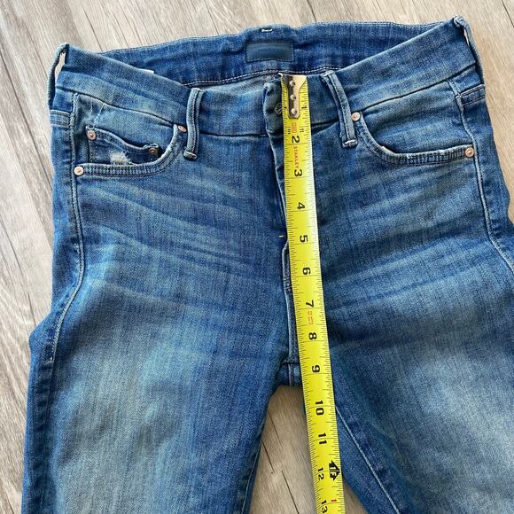 Mother The Looker Ankle Chew Jeans Women’s 25 Distressed Mum’s The Word Wash - Picture 7 of 15